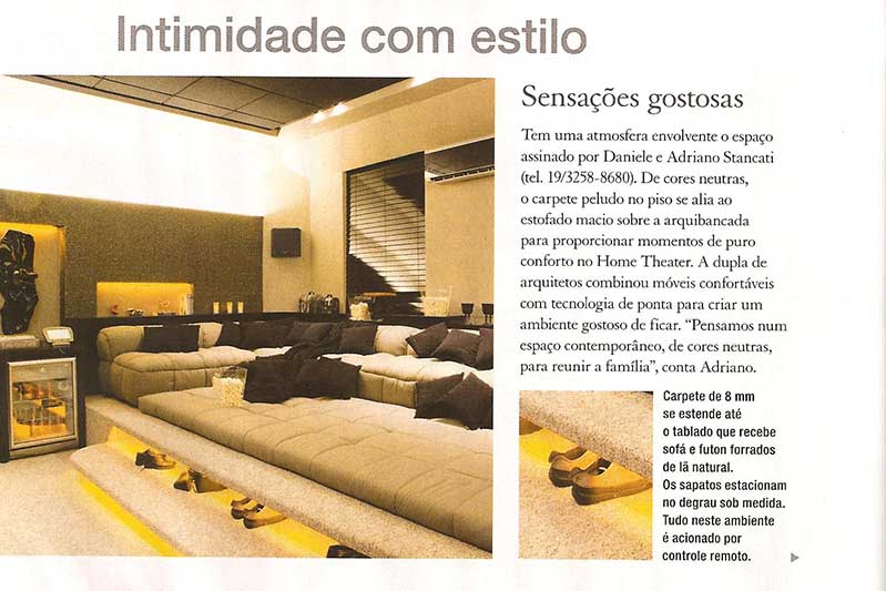 Home Theater – Campinas Decor 2009 – Revista Casa Cláudia